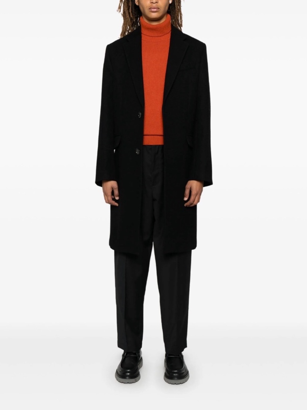 Ami single-breasted wool overcoat - Picture 6 of 7
